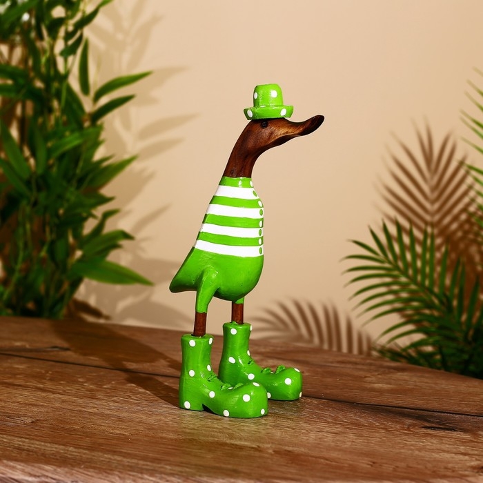 Сувенир Сувенир "Утка в зелёном " дерево 27 см