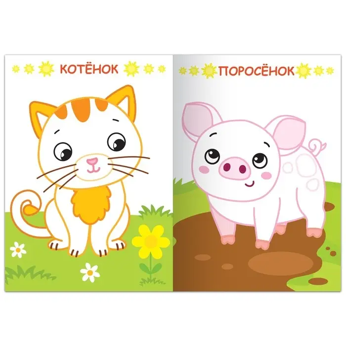 Раскраска «Кто живёт на ферме», 16 стр.