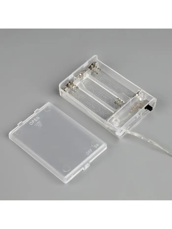 Гирлянда &laquo;Мишура&raquo; 2 м роса с насадками &laquo;Бусины&raquo;, IP20, серебристая нить, 100 LED, батарейки ААх3 (нет в комплекте), свечение белое