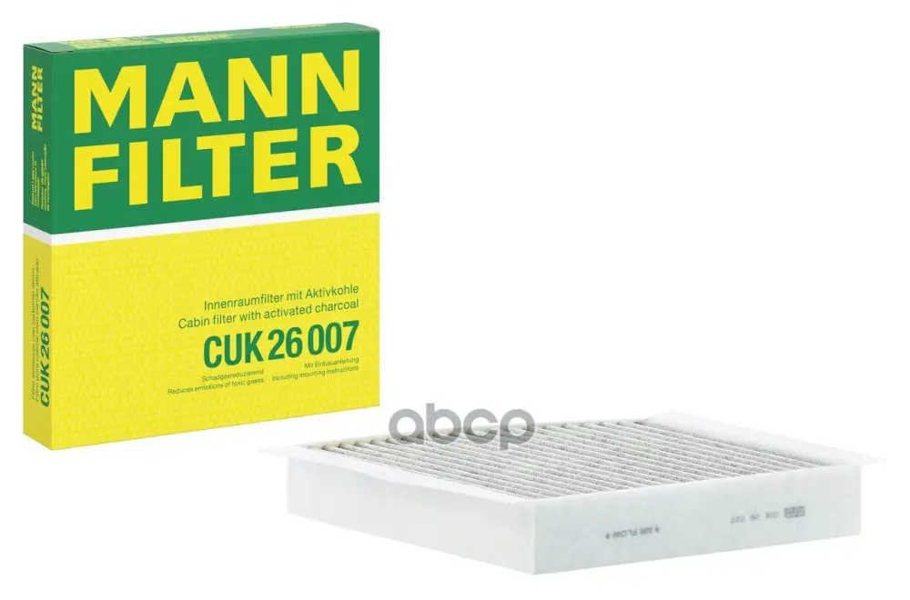 фильтр салона [угольный] MANN-FILTER арт. CUK26007