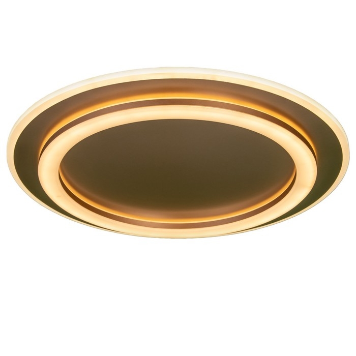 Люстра с ПДУ "Ринго" 2хLED 112Вт 3000-6000К золото 50х50х5 см BayerLux