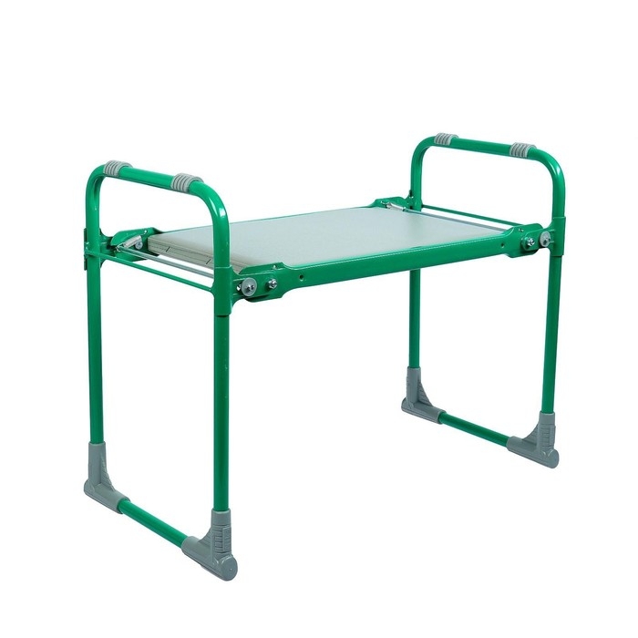 Скамейка-перевёртыш для дачи Nika складная 56х30х42.5 см, зелёная, до 100кг, для грядок Скамейка-перевёртыш для дачи Nika складная 56х30х42.5 см, зелёная, до 100кг, для грядок