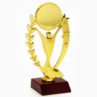 Кубок под нанесение, наградная фигура, золото, подставка пластик, 17.5&times;9.5&times;6.5 см