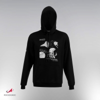 Толстовка с капюшоном РОСКОСМОС х ONLYTOP, р. XL, цвет чёрный