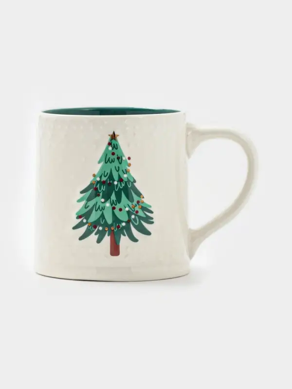 Кружка "Елочка" 480мл,  13,6х9,5х9,5см   в упаковке