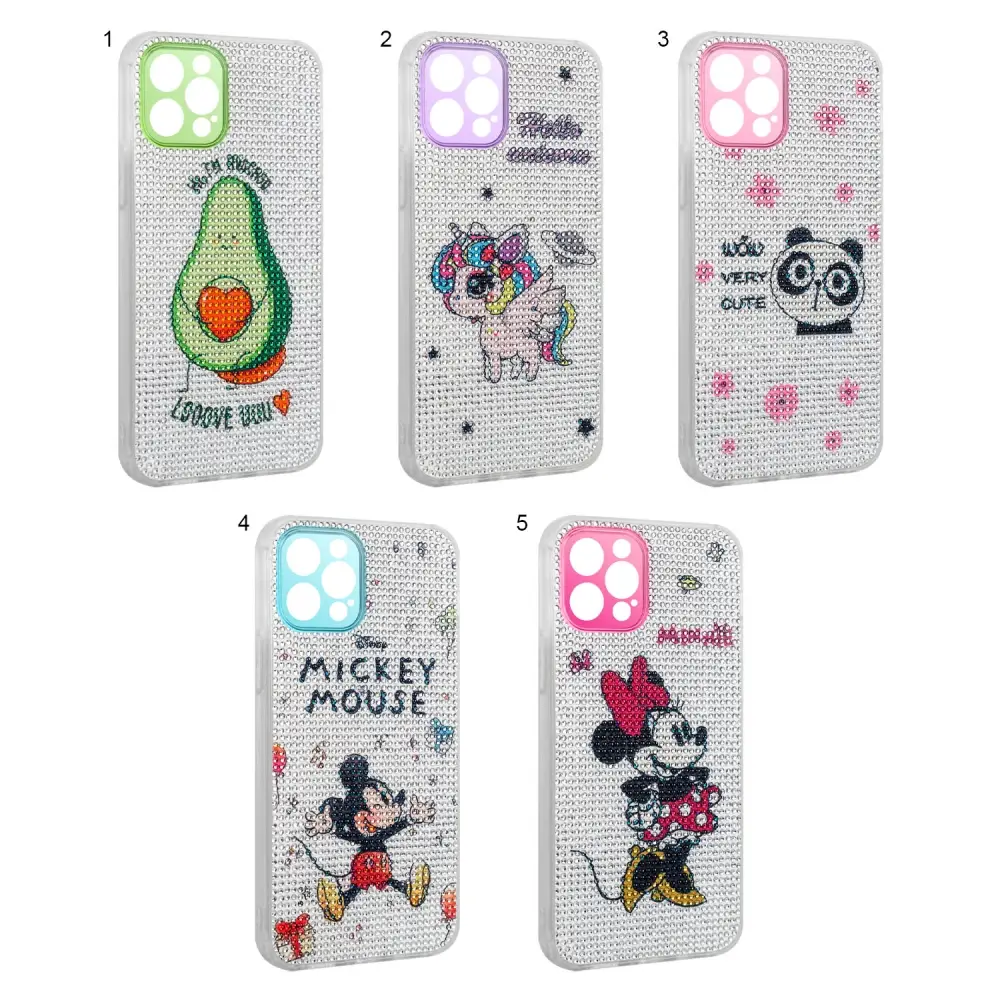 Чехол iPh 12 Pro Max стразы с картинками