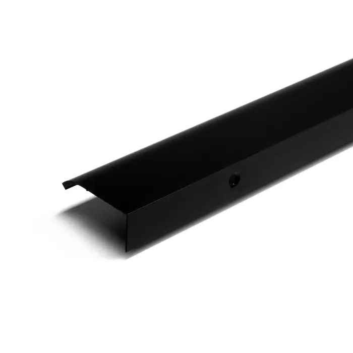 Ручка профильная мебельная торцевая CAPPIO RT002BL, L=600 мм, м/о 480 мм, чёрная, 4 шт.
