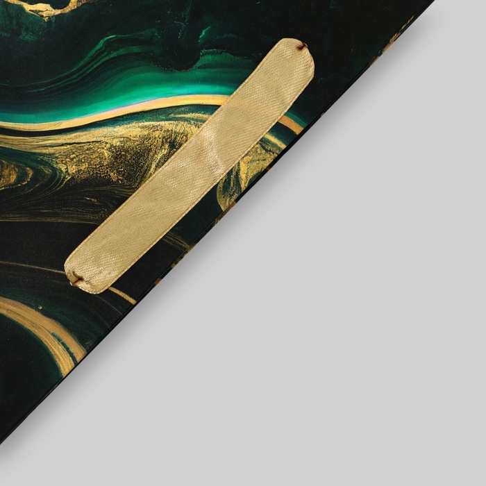 Пакет подарочный ламинированный с широким дном, Пакет подарочный ламинированный с широким дном,"Мрамор", 25 × 19 × 18 см