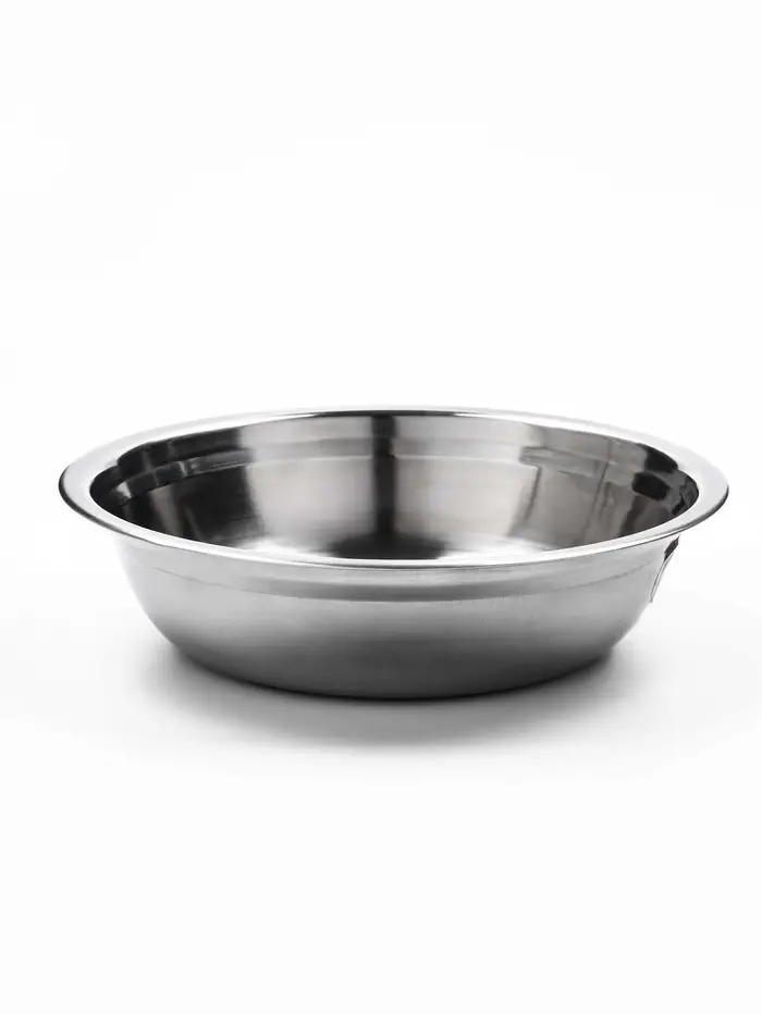 Миска металлическая эконом, 1.2 л, 23&times;6 см