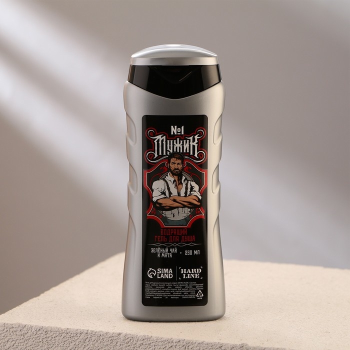 Набор Набор "Настоящий мужик": гель для душа 250 мл, аромат ледяная свежесть, шампунь 250 мл, аромат взрыв прохлады