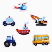 Игрушки - стикеры для купания в ванне &laquo;Машинки&raquo;, EVA, набор 12 шт.