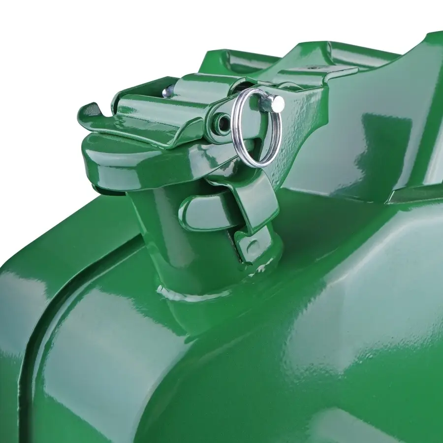 Канистра топливная металлическая вертикальная 20 Л (зелёная) AVS VJM-20