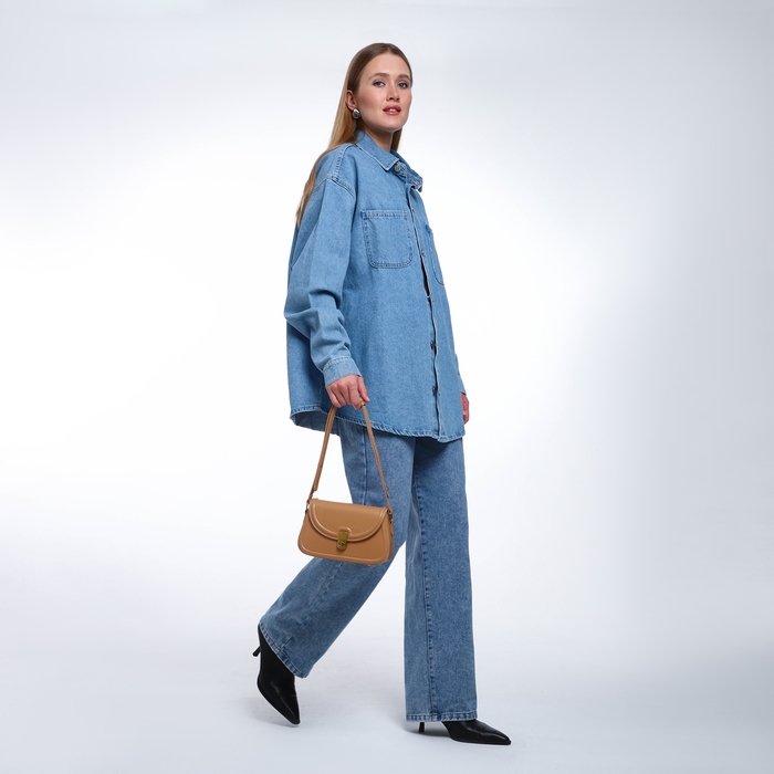 Сумка женская TEXTURA, мессенджер, средний размер, цвет темно-бежевый Сумка женская TEXTURA, мессенджер, средний размер, цвет темно-бежевый