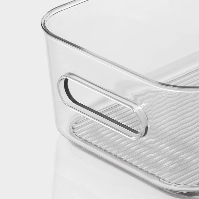 Контейнер для хранения LaDо́m, 19,5×14×7,5 см, цвет прозрачный Контейнер для хранения LaDо́m, 19,5×14×7,5 см, цвет прозрачный