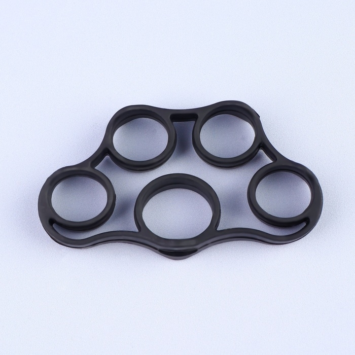 Массажёр для разработки рук и пальцев, 8 × 4 × 1,5 см, цвет чёрный Массажёр для разработки рук и пальцев, 8 × 4 × 1,5 см, цвет чёрный