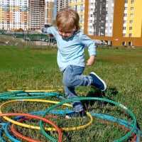 Обруч, диаметр 60 см, цвет красный