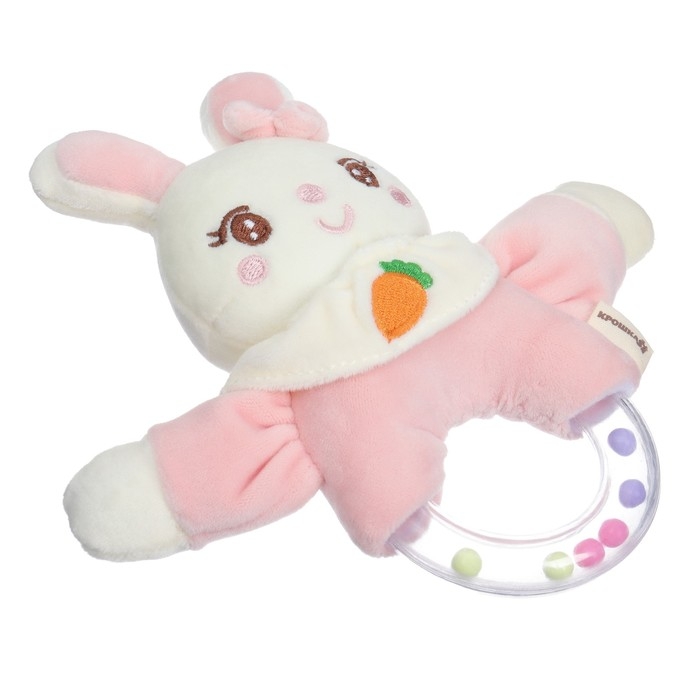 Мягкая погремушка «Милая зайка», от 3 мес., Крошка Я Мягкая погремушка «Милая зайка», от 3 мес., Крошка Я