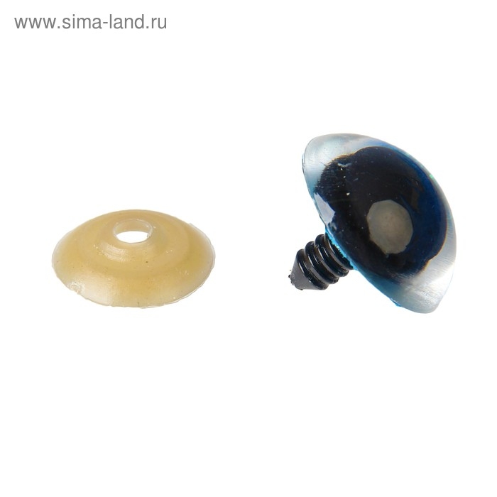 Глаза винтовые с заглушками, «Блёстки» набор 18 шт, размер 1 шт: 2,4 см, цвет голубой Глаза винтовые с заглушками, «Блёстки» набор 18 шт, размер 1 шт: 2,4 см, цвет голубой