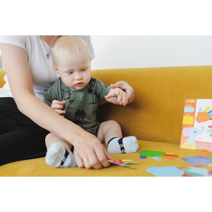 Развивающий игровой набор «Ладошки» 12 карточек+Задания, Крошка Я Развивающий игровой набор «Ладошки» 12 карточек+Задания, Крошка Я