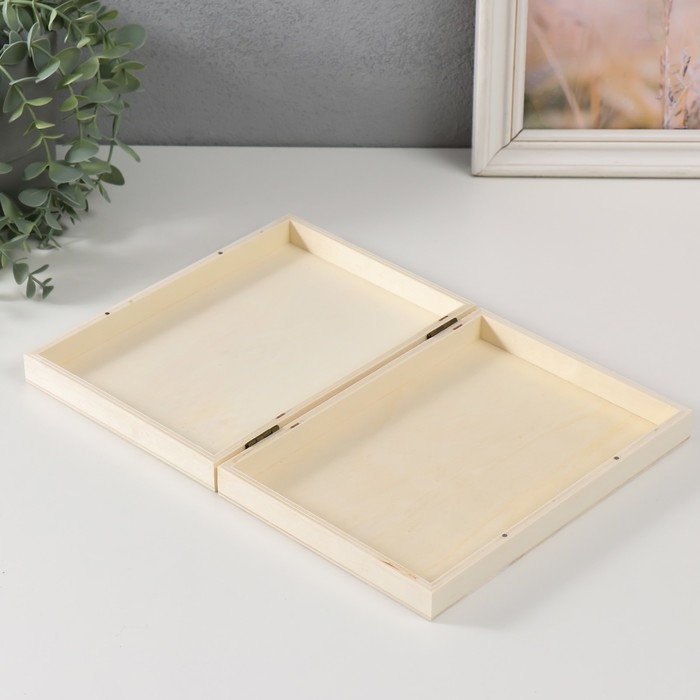 Шкатулка дерево под роспись Шкатулка дерево под роспись "Прямоугольная" без замка 22,5х16х4 см