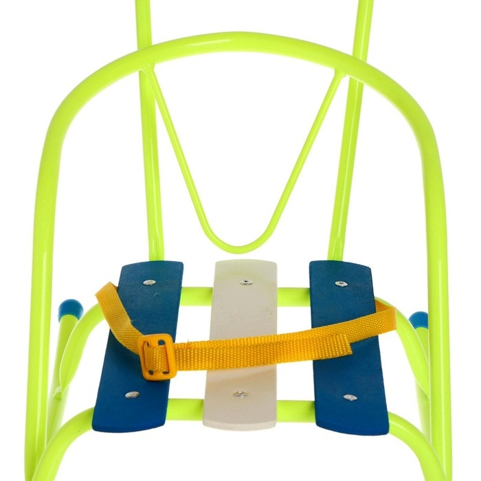 Санки кукольные с толкателем, цвет лимонный Санки кукольные с толкателем, цвет лимонный