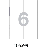 Этикетки самоклеящиеся   105х99 мм/6 шт.на лис. А4  50листов