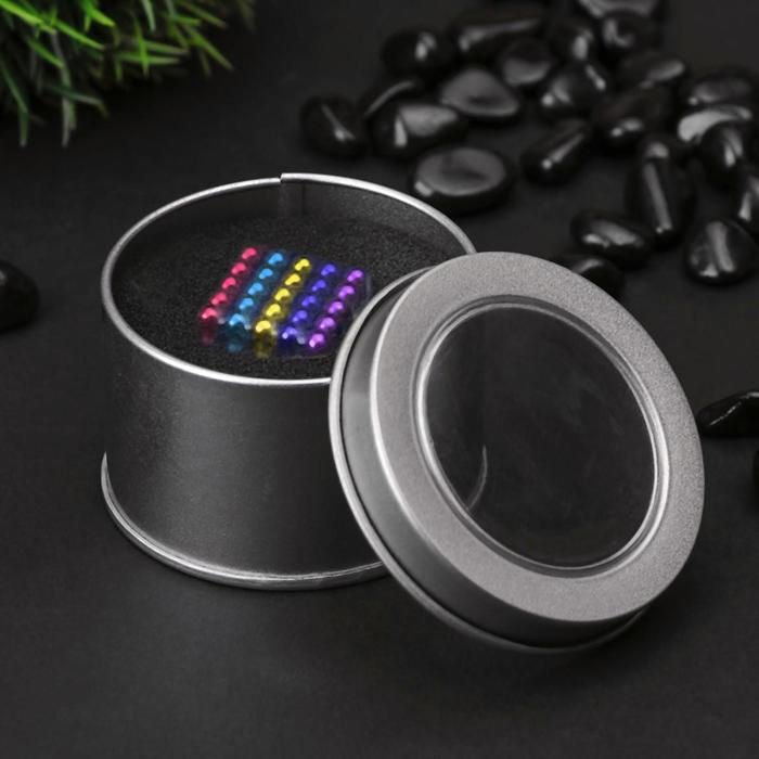 Антистресс магнит Антистресс магнит "Неокуб" 125 шариков d=0,5 см МИКС