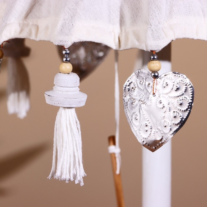 Сувенир интерьерный  Сувенир интерьерный "Зонтик" белый 60 см