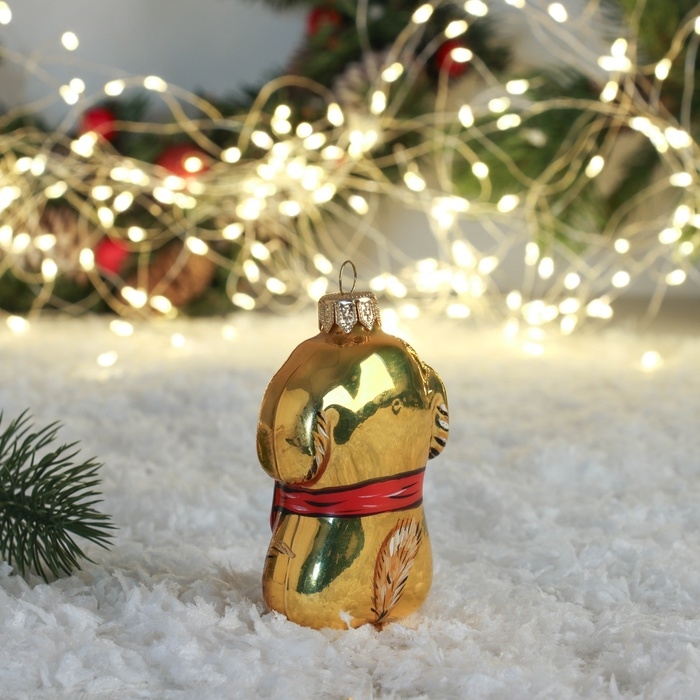 Ёлочная игрушка Ёлочная игрушка "Собачка 1-09" 8,8 см