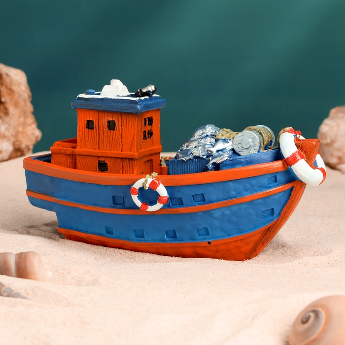 Корабль сувенирный  Корабль сувенирный "Рыбацкое судно" 16*7*7см