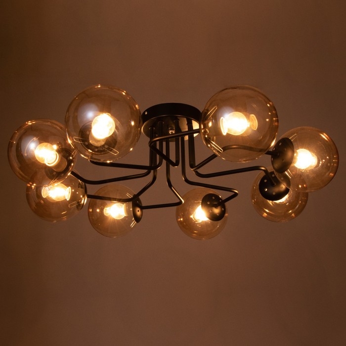 Люстра 2792/8 E27 40Вт черный 80х80х30 см BayerLux Люстра 2792/8 E27 40Вт черный 80х80х30 см BayerLux