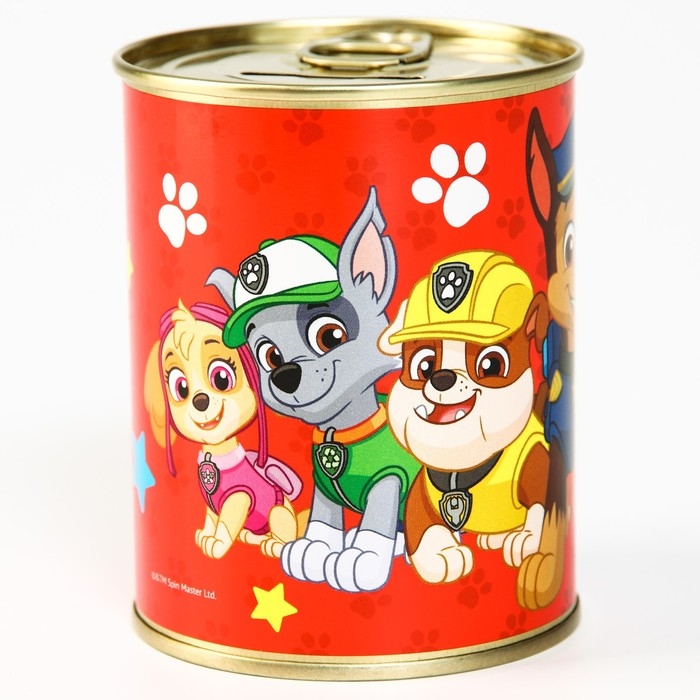 Копилка металлическая, 9,5 см х 7,5 см х 7,5 см Копилка металлическая, 9,5 см х 7,5 см х 7,5 см "Спасатели", Щенячий патруль