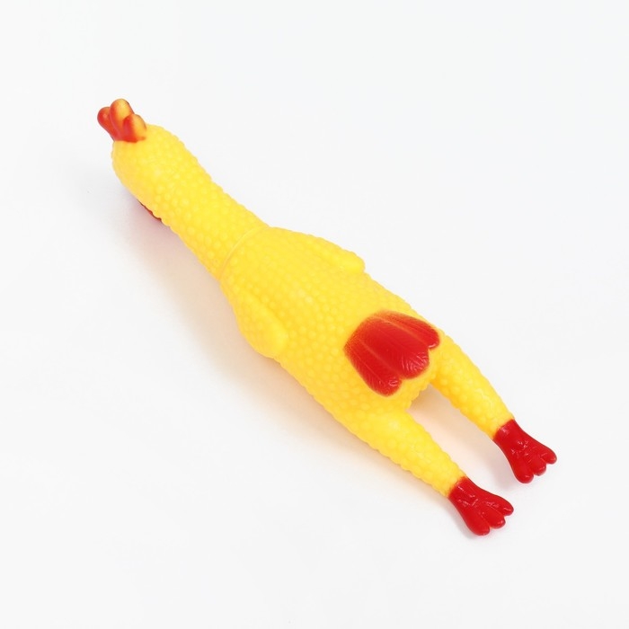 Игрушка пищащая Игрушка пищащая "Петух" для собак, 16 см, желтая
