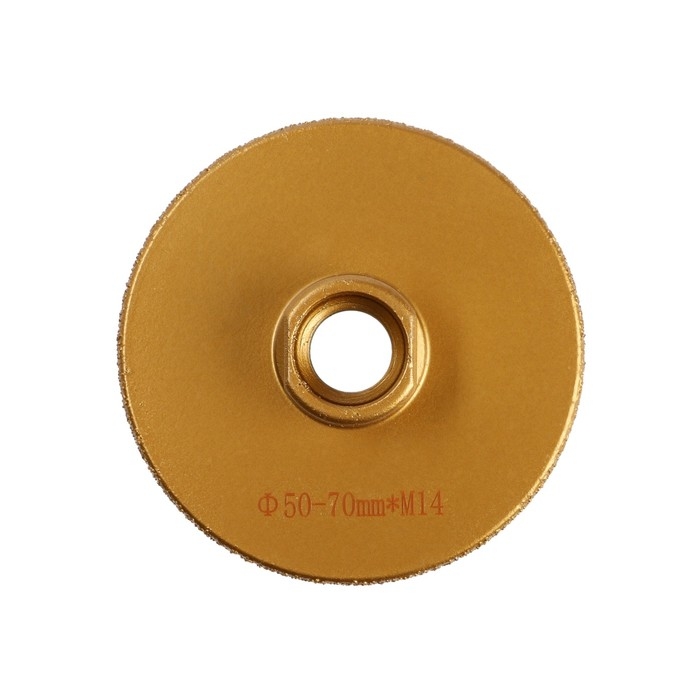 Коронка алмазная ТУНДРА, для УШМ, для отверстий под слив, по плитке, мрамору, 50/70 мм, М14   993530 Коронка алмазная ТУНДРА, для УШМ, для отверстий под слив, по плитке, мрамору, 50/70 мм, М14   993530