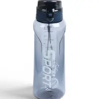 Бутылка для воды SPORT, 800 мл, 23&times;7.6&times;4.8 см, серая