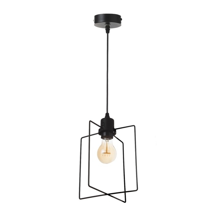 Светильник ЭкономСвет Светильник ЭкономСвет "Фламент" 1x40Вт E27 черный 16х16х26-78 см.