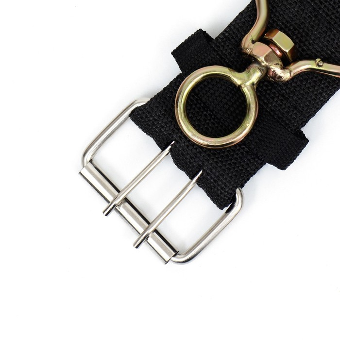 Ошейник четырехслойный с вертлюгом, 80 х 4,9 см, ОШ 64-74 см, полиэстер, чёрный Ошейник четырехслойный с вертлюгом, 80 х 4,9 см, ОШ 64-74 см, полиэстер, чёрный