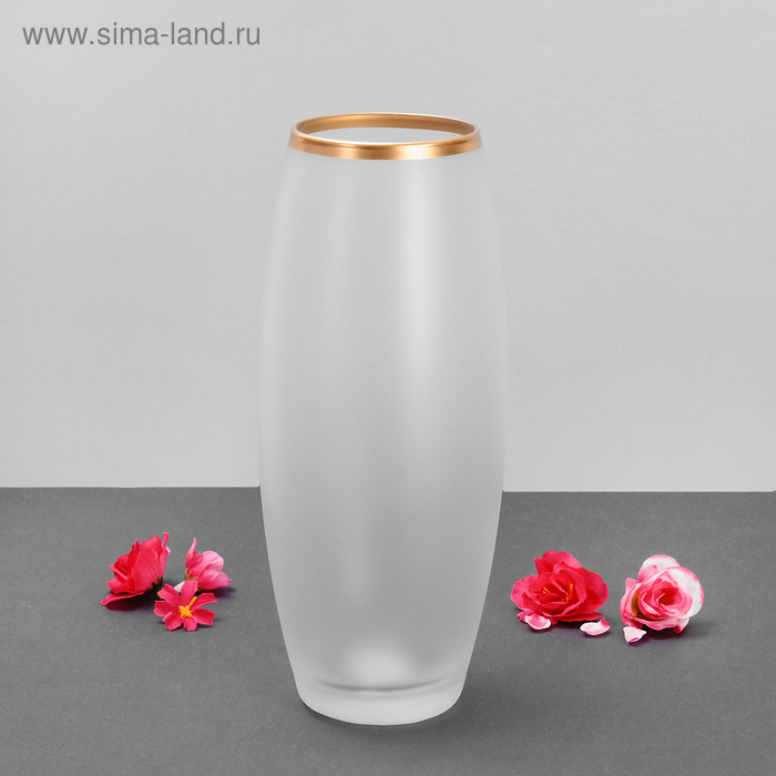 Ваза Ваза "Унисон" прозрачная 8х11х26 см