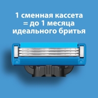 Сменные кассеты Gillette Mach 3 Turbo Aloe, 3 лезвия, 8 шт