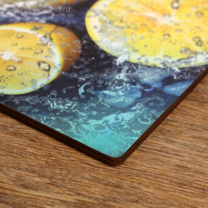 Доска разделочная  Доска разделочная "Сочный лимон" 27х18 см