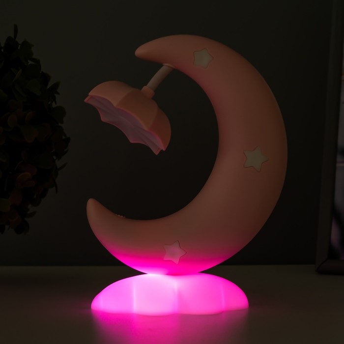Настольная лампа Луна LED 3Вт USB АКБ МИКС 7х12х18 см RISALUX