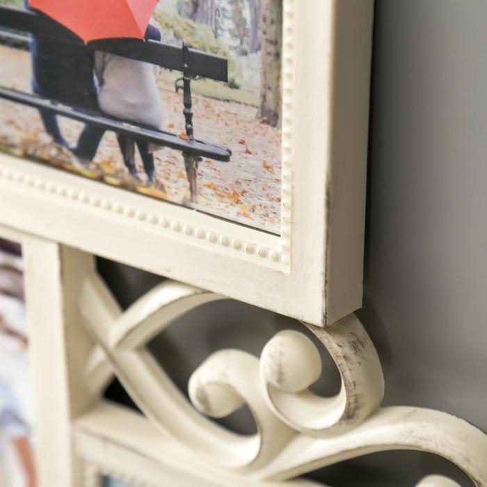 Фоторамка пластик на 12 фото 9х13, 10х15 см  Фоторамка пластик на 12 фото 9х13, 10х15 см "Коллаж воспоминаний" бежевая 51х54,5 см