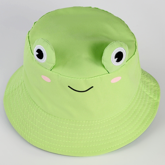Панама детская для девочки «Лягушка», с глазами, р-р 54см Панама детская для девочки «Лягушка», с глазами, р-р 54см