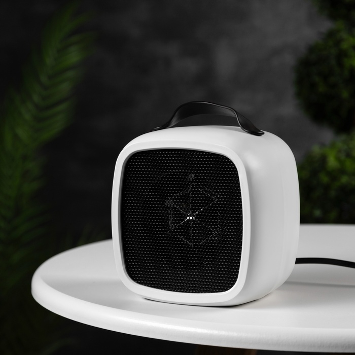 Мини тепловентилятор настольный LTO-01, 500Вт, 4м2, от сети, белый Мини тепловентилятор настольный LTO-01, 500Вт, 4м2, от сети, белый