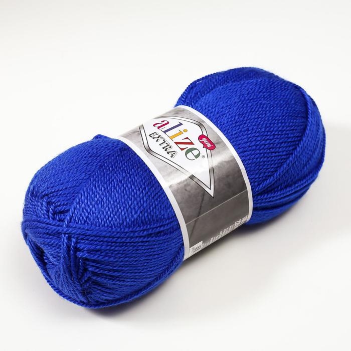 Пряжа "Extra" 100% акрил 220м/100гр (141 василёк)