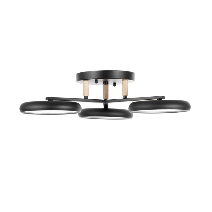 Люстра Люстра "Алис" 3хLED 72Вт 3000-6000К черный 52х52х13 см