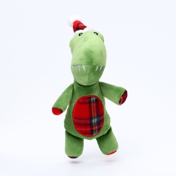 Игрушка мягкая для собак  Игрушка мягкая для собак "Дино" с пищалкой, 35 х 16 см