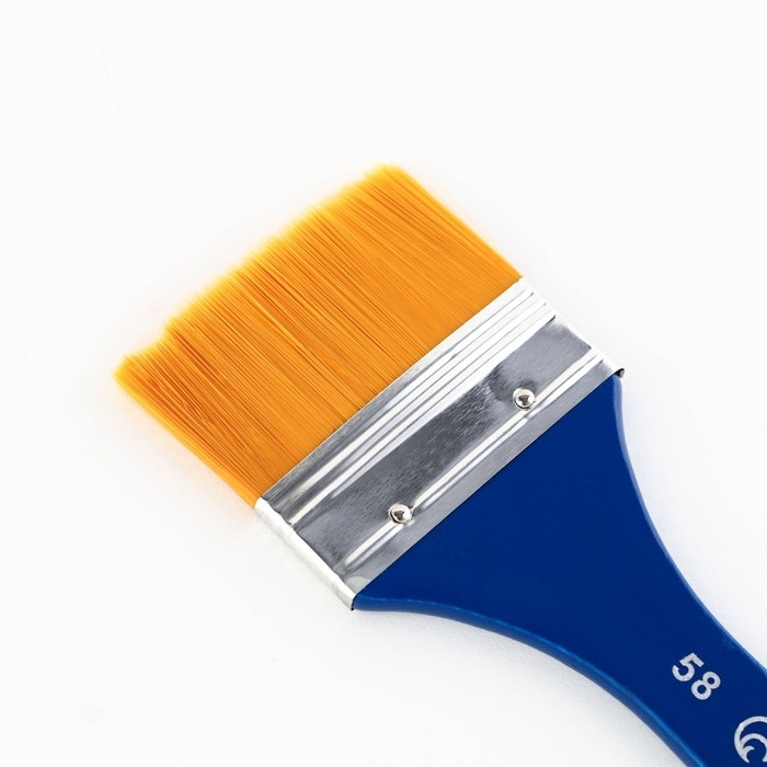 Кисть для рисования флейцевая синтетика плоская «Мона Лиза» 5,8см Кисть для рисования флейцевая синтетика плоская «Мона Лиза» 5,8см