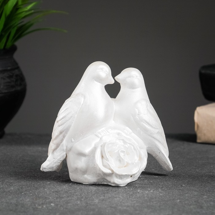 Фигура Фигура "Голуби" перламутровый, 12х12х7см