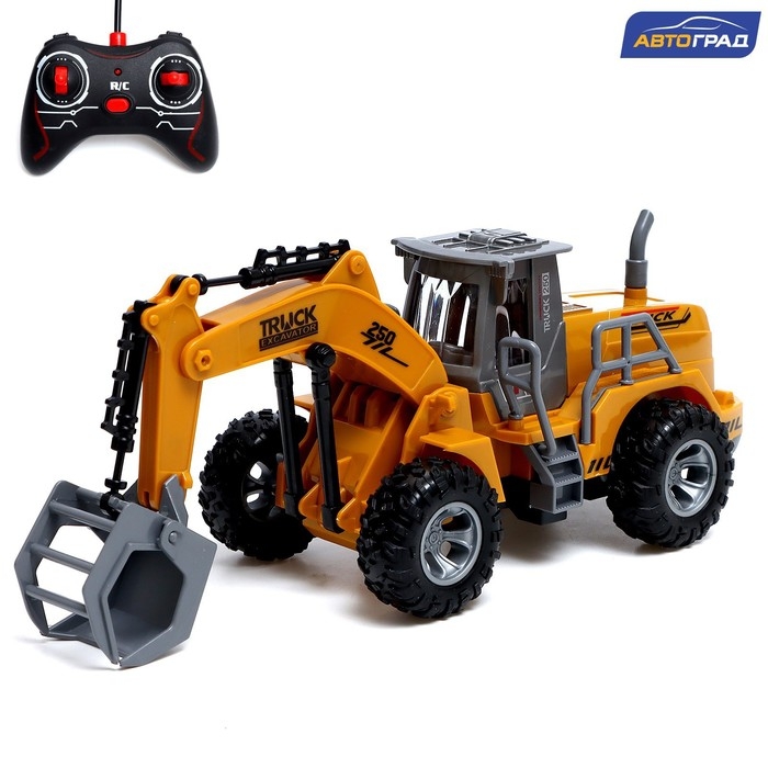Экскаватор «Фермер», радиоуправляемый, работает от батареек, цвет оранжевый Экскаватор «Фермер», радиоуправляемый, работает от батареек, цвет оранжевый